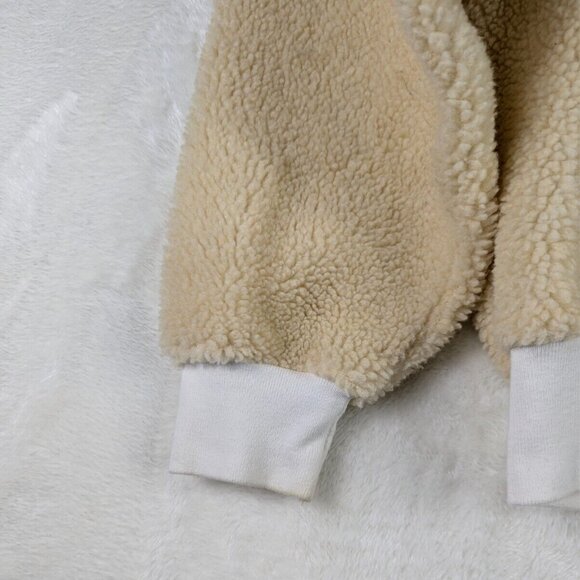 Trinity The Label Trinity Tennis Sherpa Half Zip Pullover Sweater Sz Small - Picture 4 of 10